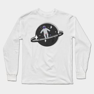 Glitch Saturn Long Sleeve T-Shirt